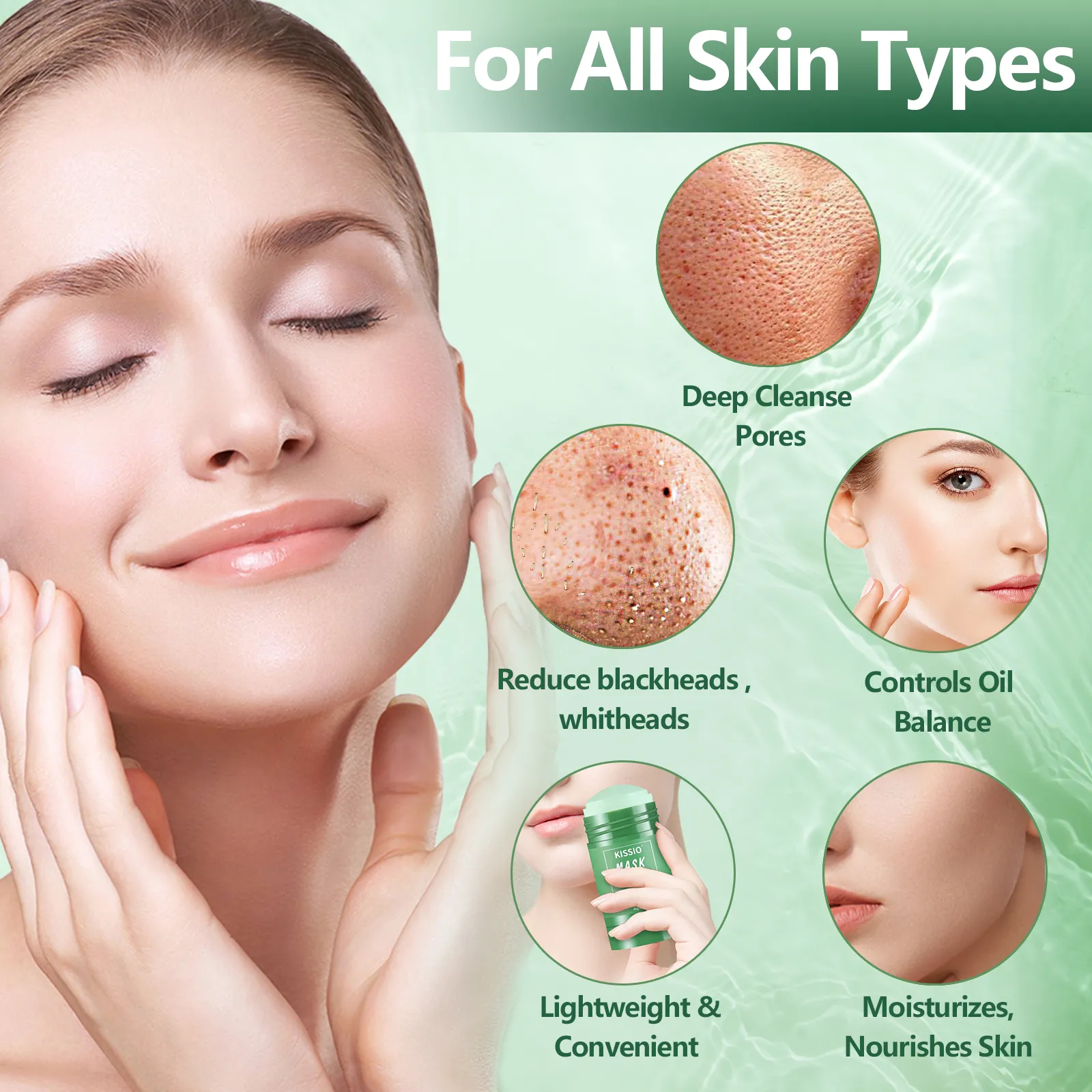 KISSIO Green Tea Mask Stick
