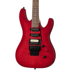 Kramer Striker Figured Floyd Rose Special Electric Guitar - Transparent Red