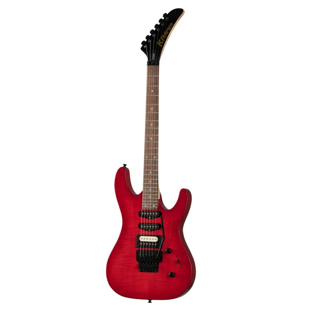 Kramer Striker Figured Floyd Rose Special Electric Guitar - Transparent Red