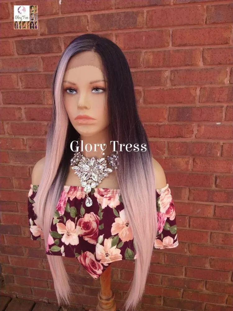 Lace Front Wig, Baby Pink Wig, Ombre Wig, Wigs, Straight Wig, Ombre Pink Wig, Glory Tress, Heat Resistant Wig, Wig // PRECIOUS