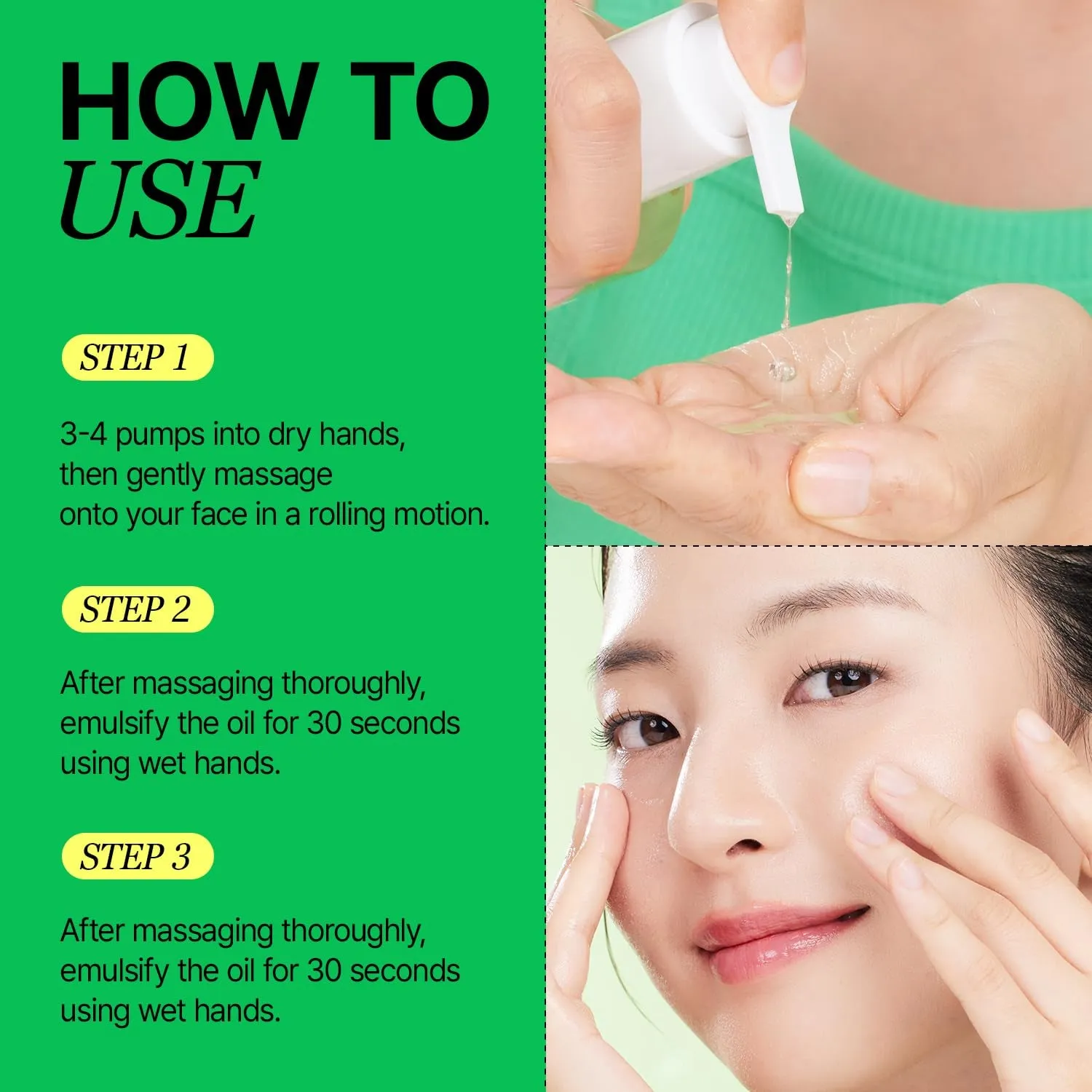 LHA Deep Cleansing Oil, Makeup, Blackhead and Whitehead Remover, Korean Skin Care, Vegan, 6.93 Fl Oz