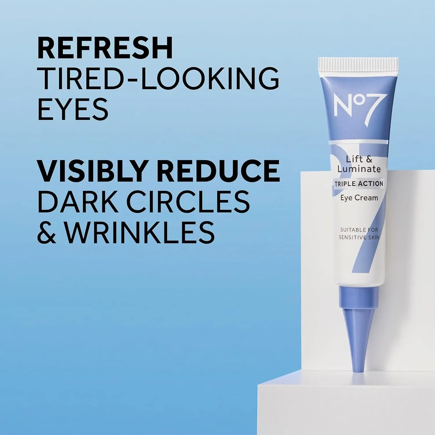 Lift & Luminate Triple Action Eye Cream - Anti-Aging under Eye Cream for Dark Circles, Puffiness & Wrinkles - Formulated with Vitamin C to Brighten and Refresh Tired Eyes (0.5 Fl Oz)