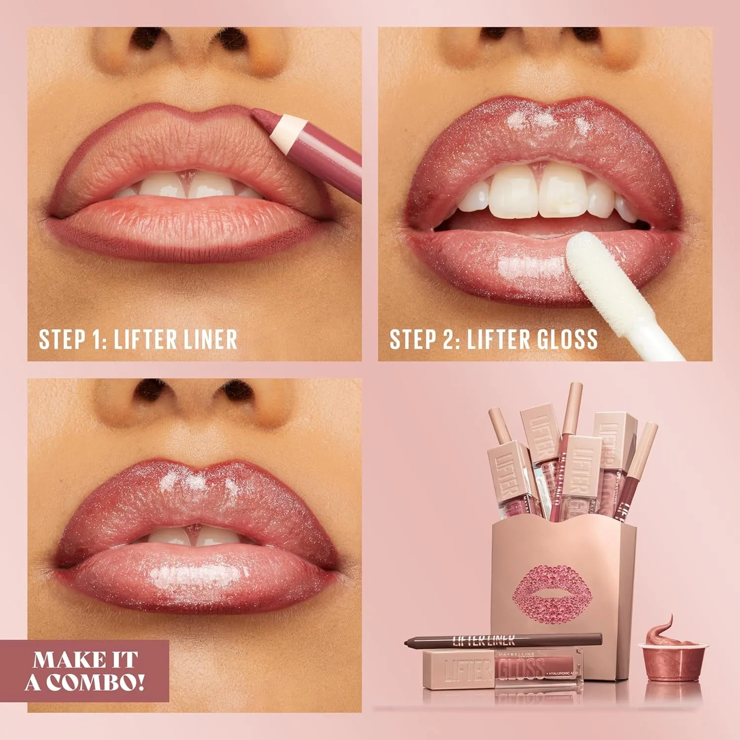 Lifter Liner Lip Liner Pencil with Hyaluronic Acid, Big Lift, 1 Count