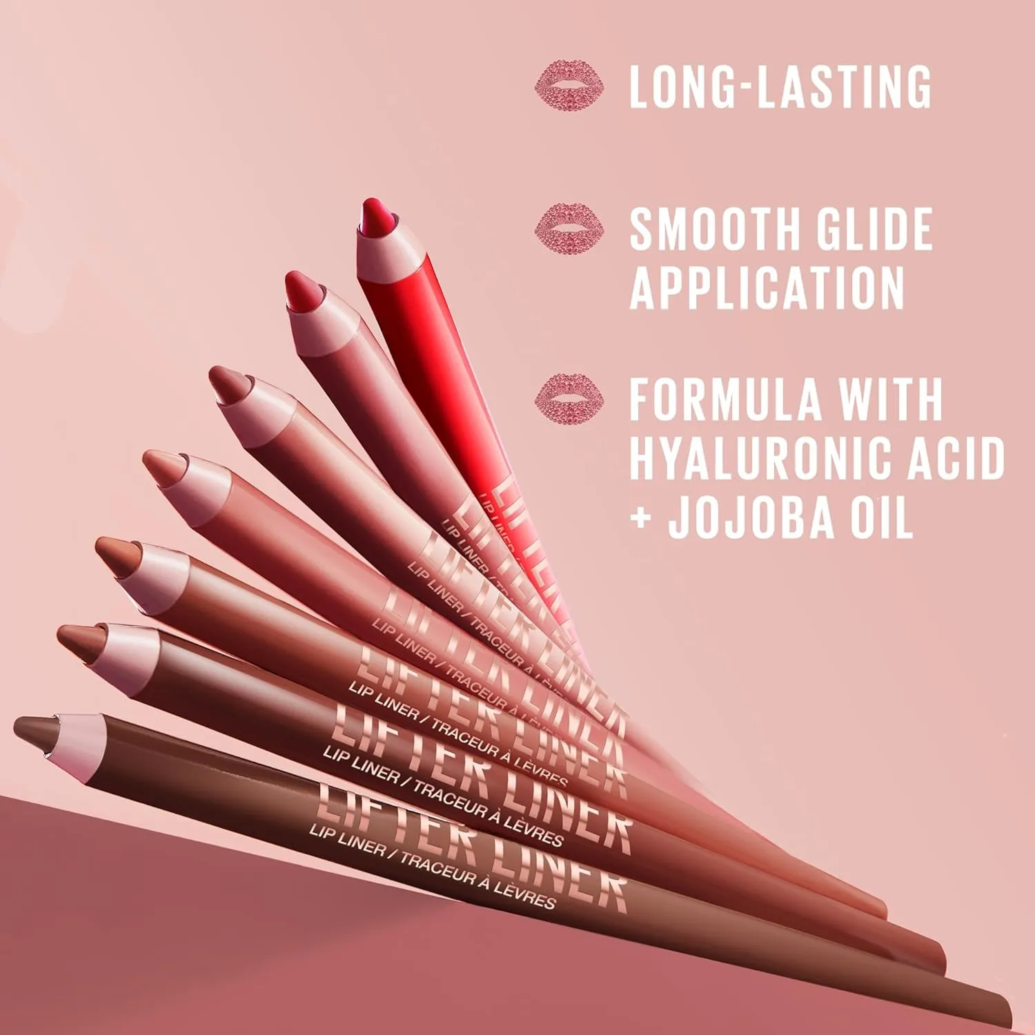 Lifter Liner Lip Liner Pencil with Hyaluronic Acid, Big Lift, 1 Count