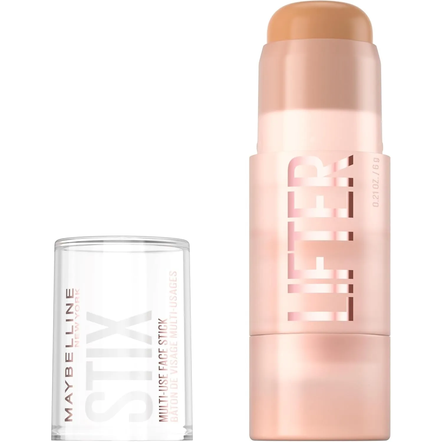 Lifter Stix Multi-Use Face Stick - Contour, Bronzer, Concealer and Foundation Stick, All-In-One Creamy Face Makeup with Cranberry Seed Oil, 20, 1 Count