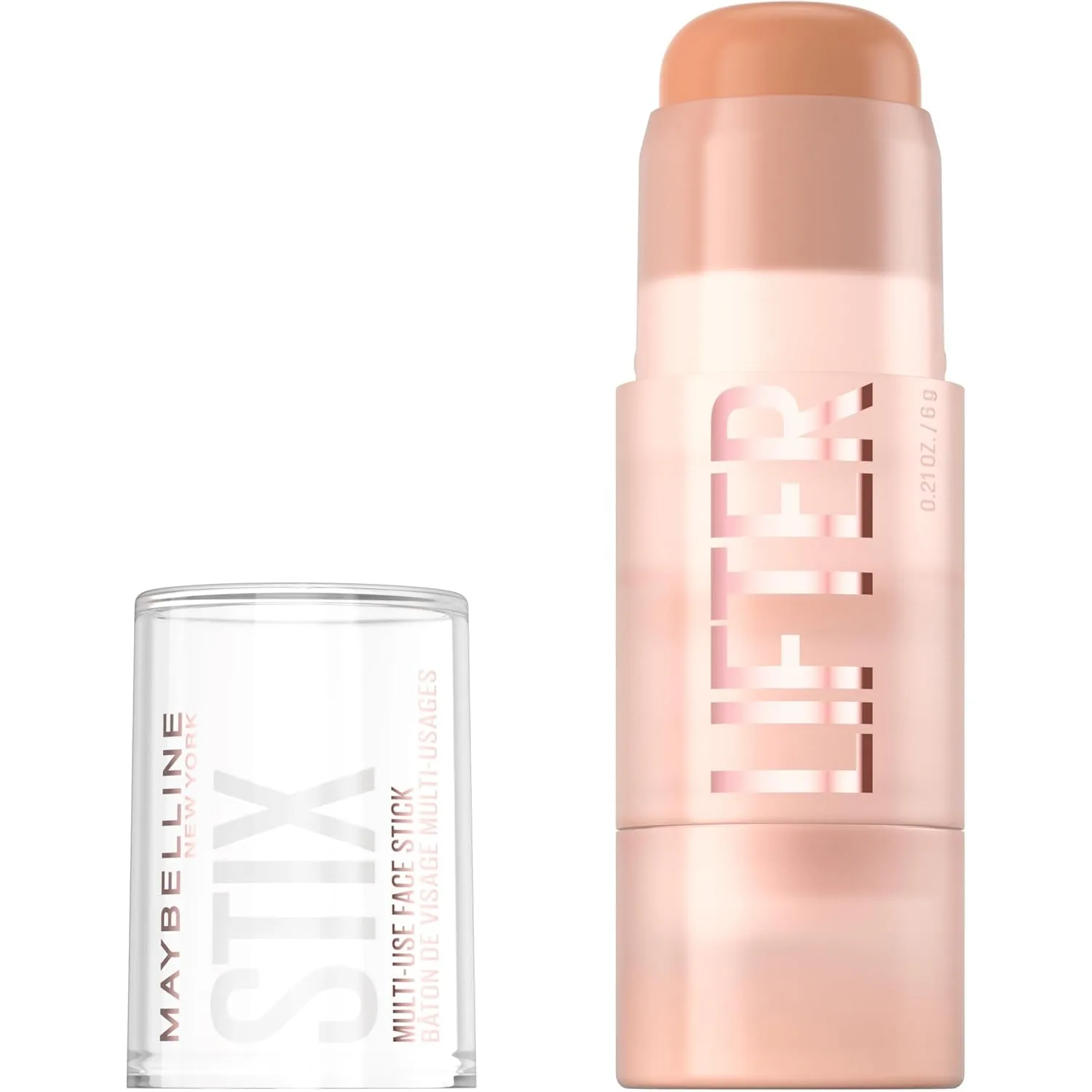 Lifter Stix Multi-Use Face Stick - Contour, Bronzer, Concealer and Foundation Stick, All-In-One Creamy Face Makeup with Cranberry Seed Oil, 20, 1 Count
