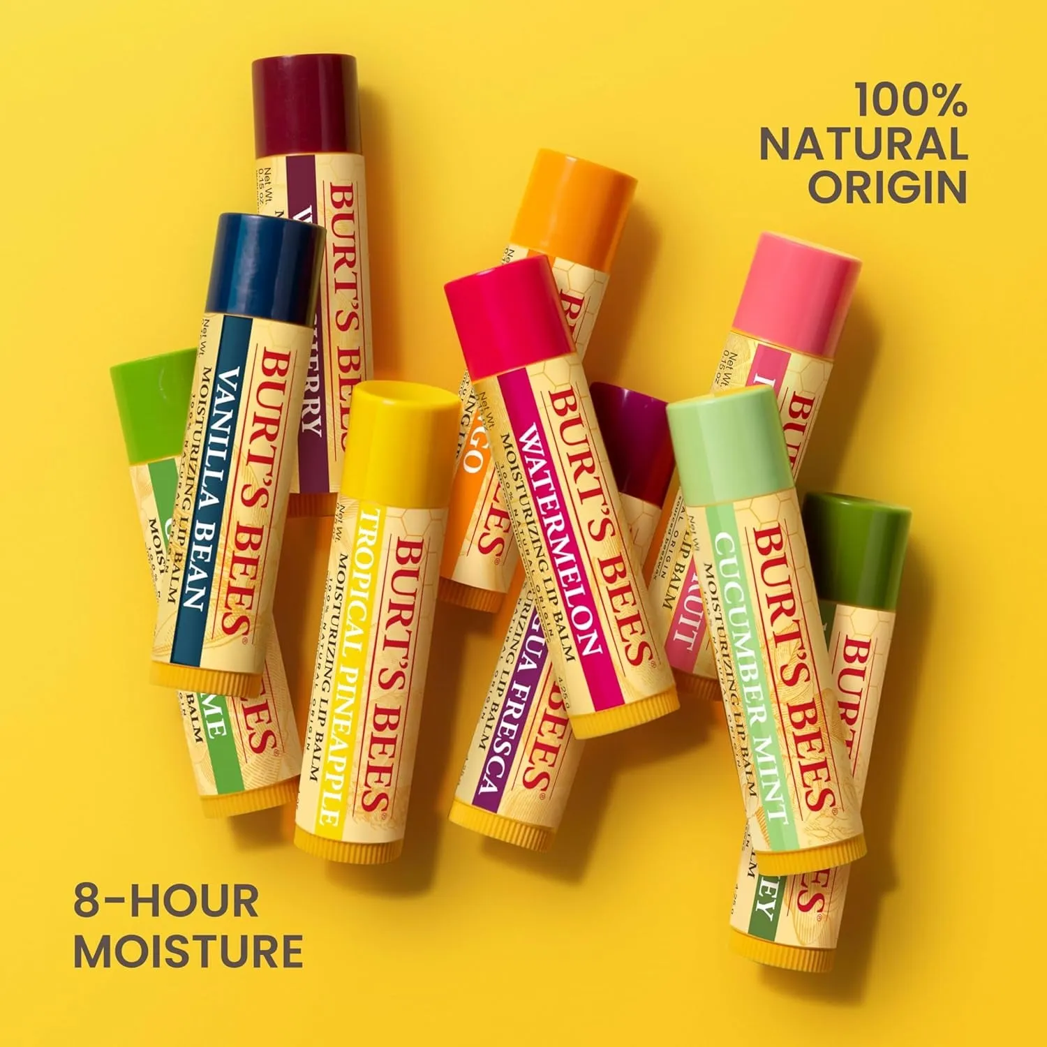 Lip Balm - Original Beeswax, Lip Moisturizer with Responsibly Sourced Beeswax, Tint-Free, Natural Origin Conditioning Treatment, 2 Tubes, 0.15 Oz.