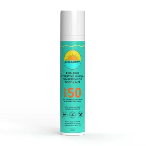 LIVE SUNNY ECO ZINC SPF50 BODY AND FACE SUNSCREEN NON TINTED 110GM