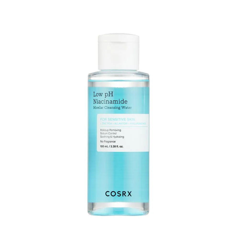 Low Ph Niacinamide Micellar Cleansing Water Daily Mild Facial Cleansing Wash for Sensitive Skin, Sebum Control, Korean Skin Care (13.52Fl.Oz/400Ml)