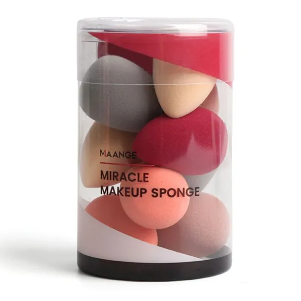 MAANGE 10 PCS COSMETIC PUFF MAKEUP SPONGE MINI BEAUTY BLENDERS