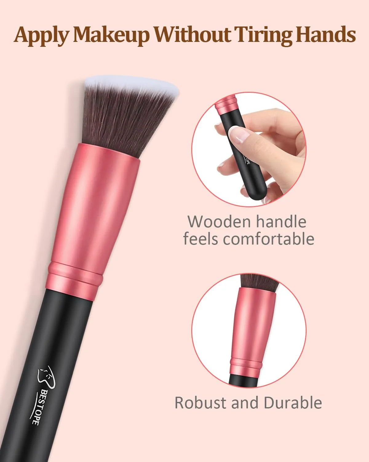 Makeup Brushes 16 Pcs Makeup Brush Set, Blending Brush for Foundation, Premium Synthetic Powder Concealers Makeup Brushes for Eyes and Face, Eye Shadows Brushes, Eyeliner Make up Brushes