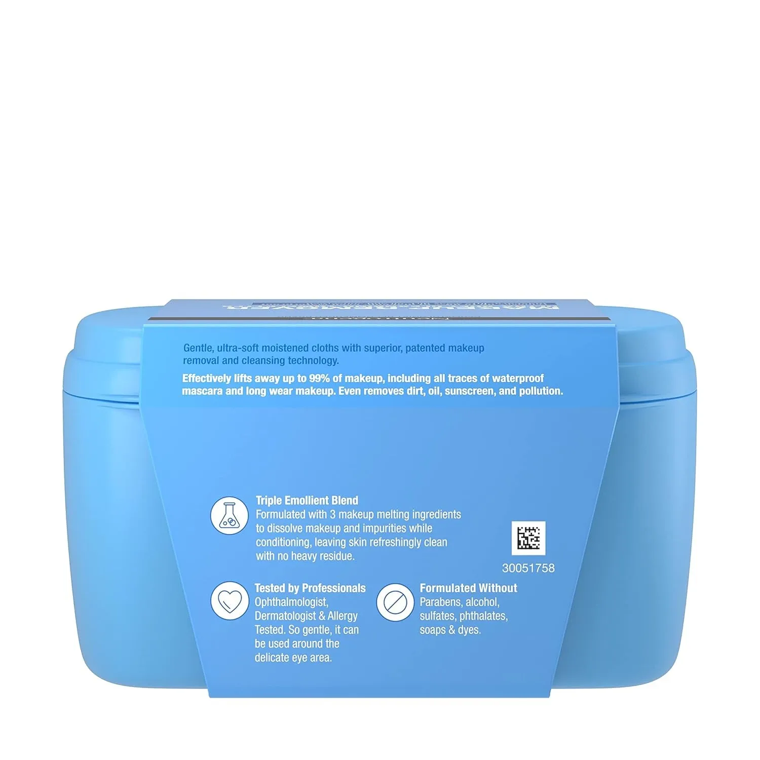 Makeup Remover Facial Cleansing Towelettes, Daily Face Wipes Remove Dirt, Oil, Sweat, Makeup & Waterproof Mascara, Gentle, Soap- & Alcohol-Free, 100% Plant-Based Cloth, 25 Ct