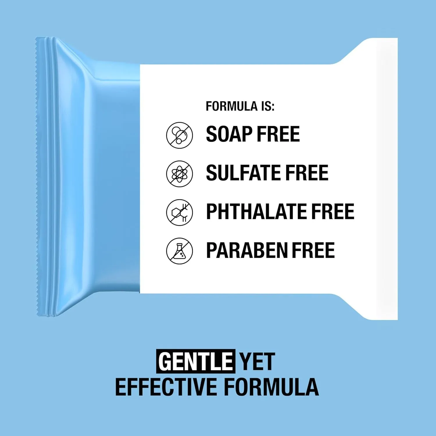 Makeup Remover Facial Cleansing Towelettes, Daily Face Wipes Remove Dirt, Oil, Sweat, Makeup & Waterproof Mascara, Gentle, Soap- & Alcohol-Free, 100% Plant-Based Cloth, 25 Ct