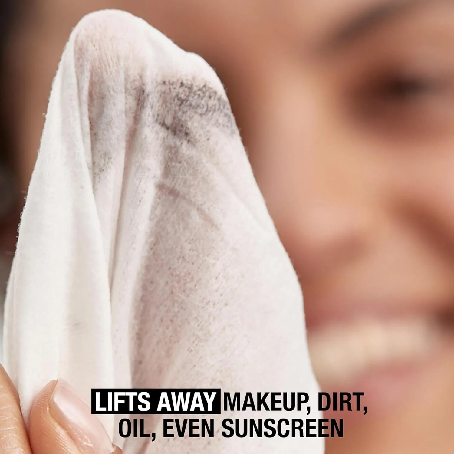 Makeup Remover Facial Cleansing Towelettes, Daily Face Wipes Remove Dirt, Oil, Sweat, Makeup & Waterproof Mascara, Gentle, Soap- & Alcohol-Free, 100% Plant-Based Cloth, 25 Ct