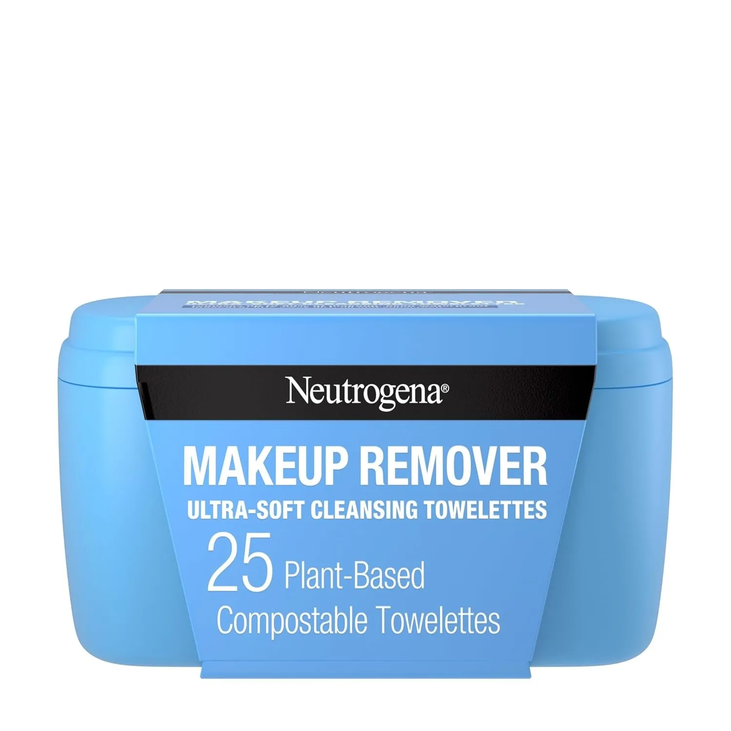 Makeup Remover Facial Cleansing Towelettes, Daily Face Wipes Remove Dirt, Oil, Sweat, Makeup & Waterproof Mascara, Gentle, Soap- & Alcohol-Free, 100% Plant-Based Cloth, 25 Ct