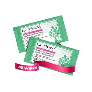 Makeup Remover Wipes with Vitamin E - Make up Remover Wipes for Face, Eyes, Lips - Face Wipes Travel Essentials - Case of 50Ct Makeup Wipes