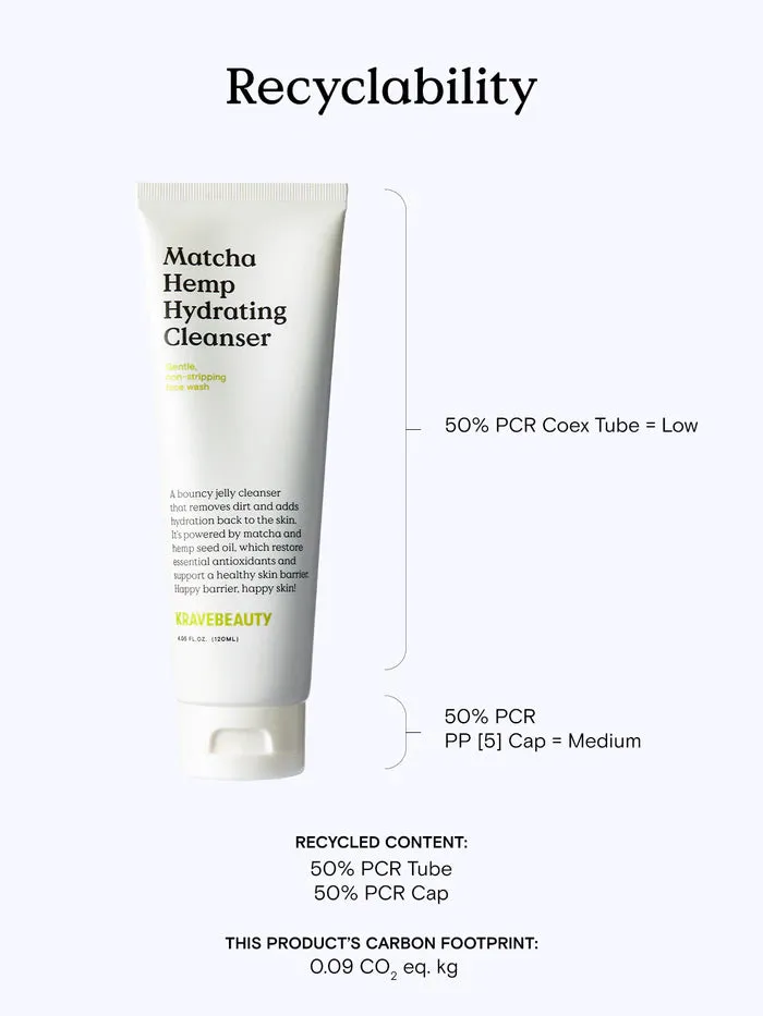 Matcha Hemp Hydrating Cleanser 120ml