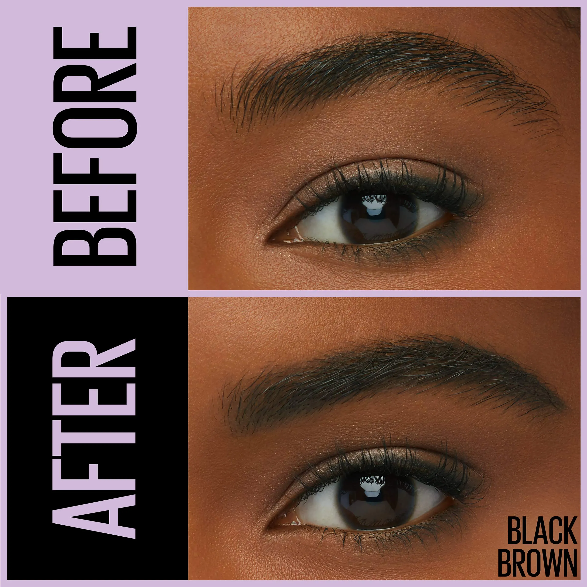 Maybelline Express Brow 2-In-1 Pencil and Powder Eyebrow Makeup, Black Brown, 1 Count