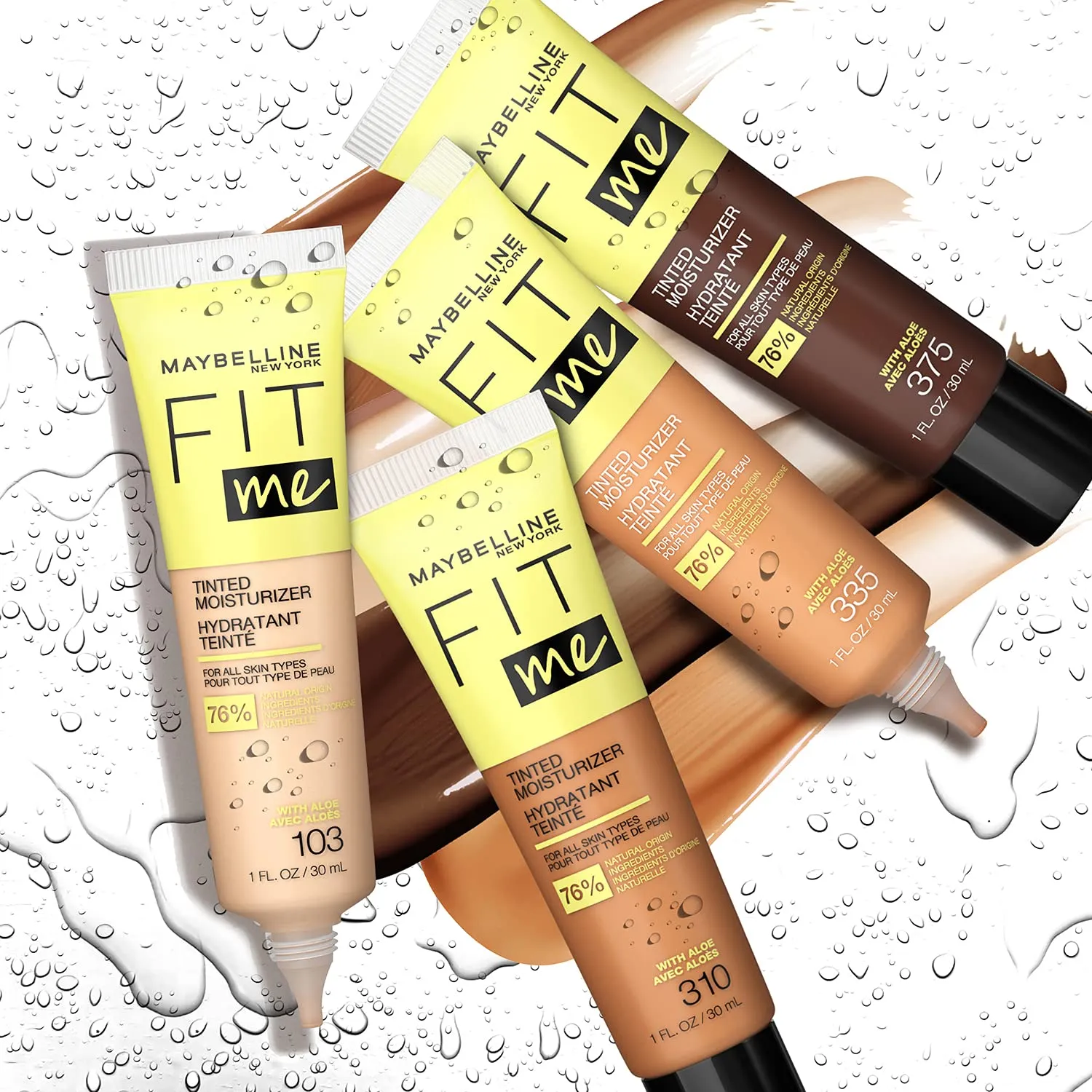 Maybelline Fit Me Tinted Moisturizer, Natural Coverage, Face Makeup, 310, 1 Count