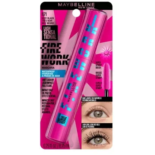 Maybelline Lash Sensational Firework Volume and Length Mascara 871 Very Black (Made In Usa)