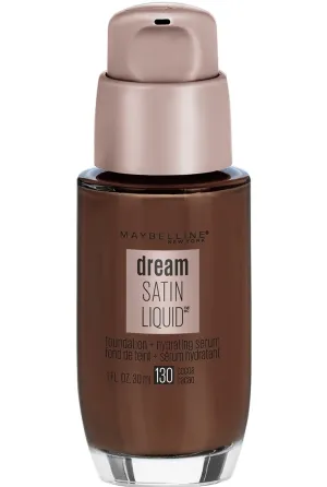 Maybelline New York Dream Satin Liquid Foundation   Hydrating Serum, Cocoa 130