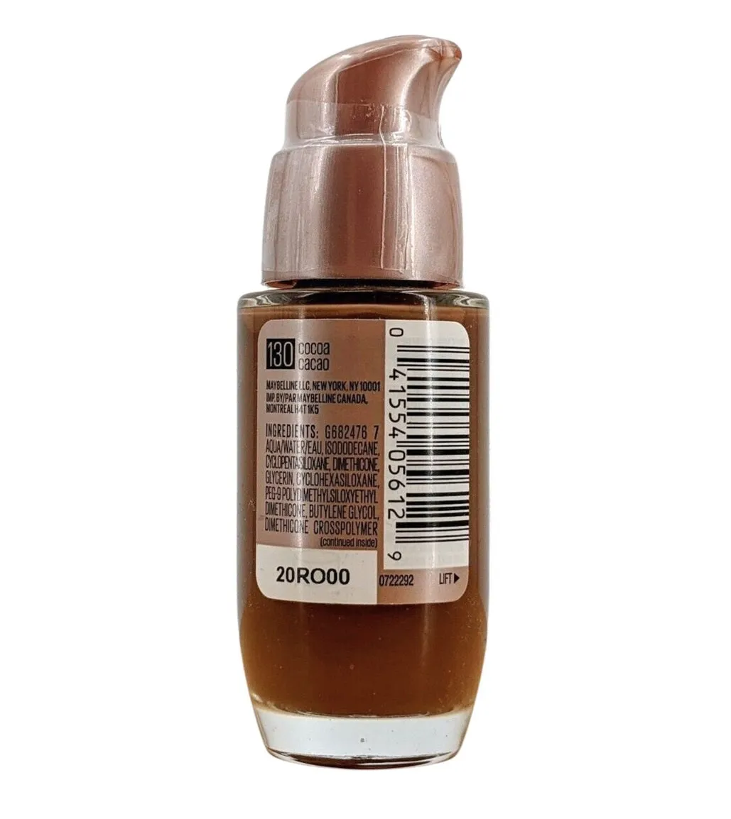 Maybelline New York Dream Satin Liquid Foundation   Hydrating Serum, Cocoa 130
