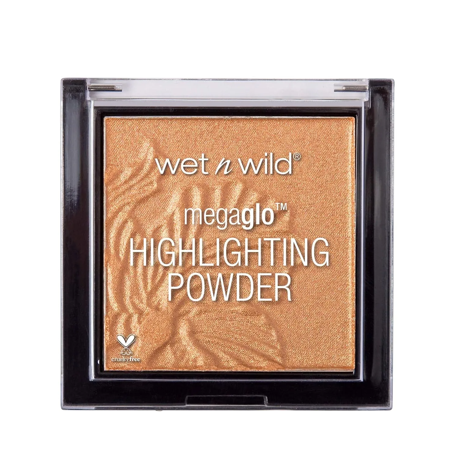 Megaglo Highlighting Powder, Highlighter Makeup, Shimmer Glow, Pink Rose Gold Blossom Glow