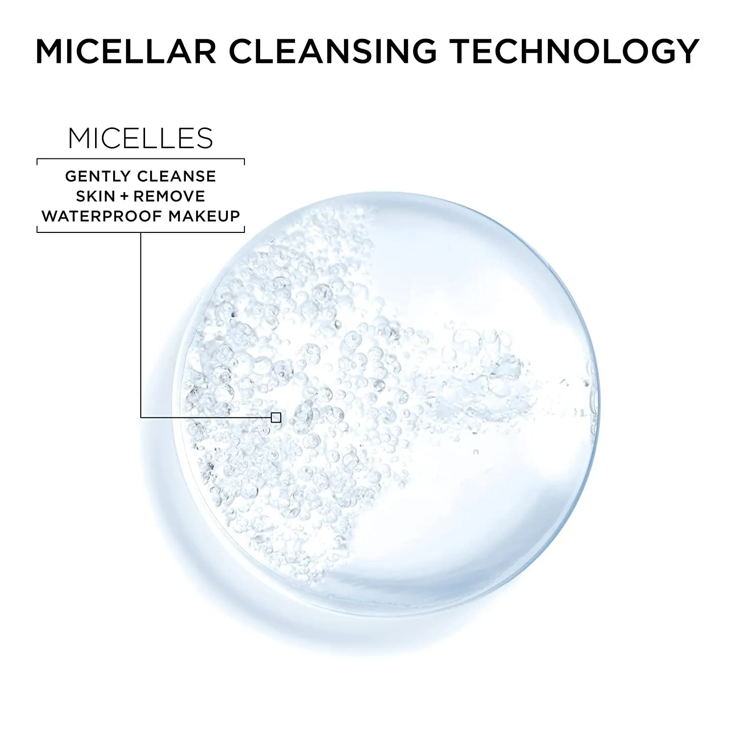 Micellar Water for Waterproof Makeup, Hydrating Facial Cleanser & Makeup Remover, Suitable for Sensitive Skin, Vegan, Cruelty Free, 13.5 Fl Oz (400Ml), 1 Count