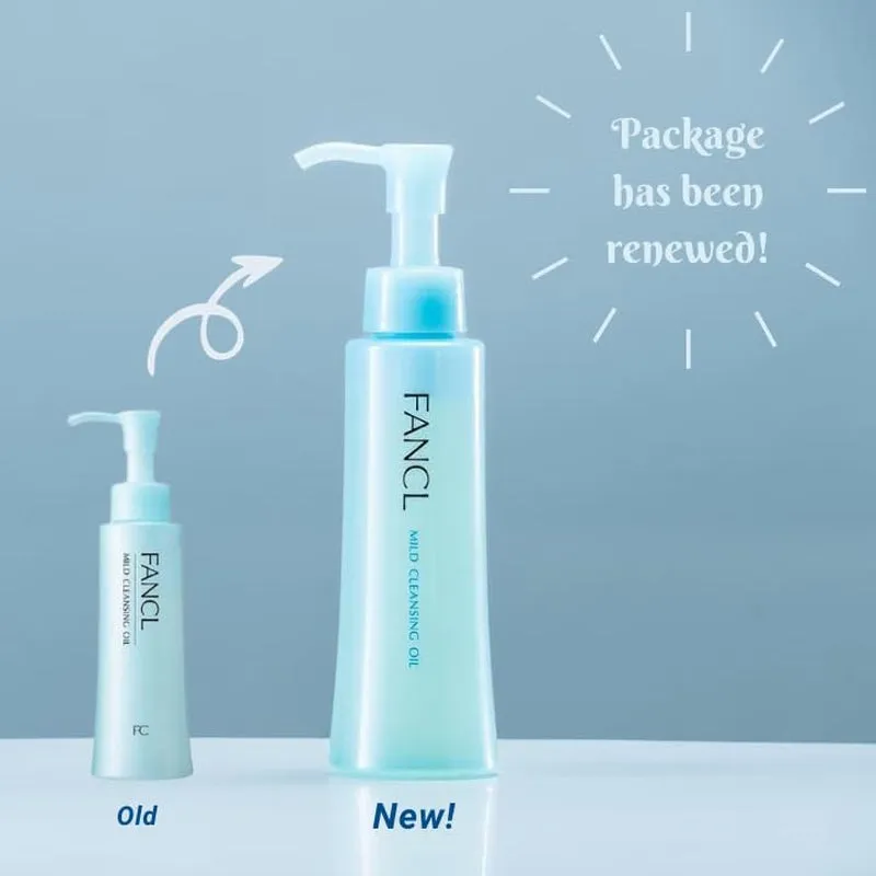 Mild Cleansing Oil, Japanese Facial Cleansing Oil, Makeup Remover, 100% Preservative Free, Clean Skincare for Sensitive Skin [US Package]