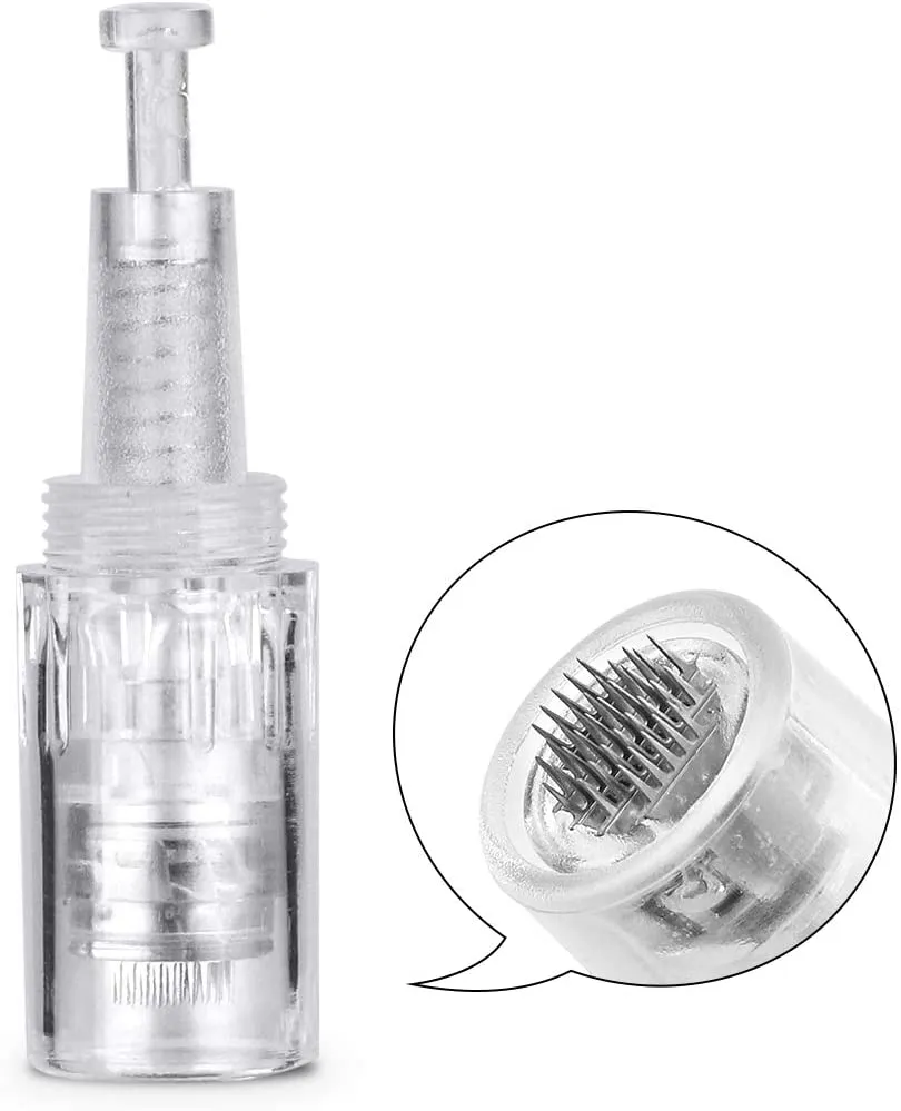 Mircroneedling Pen Dermapen with Microneedling Cartridges for Acne Scars Stretch Marks