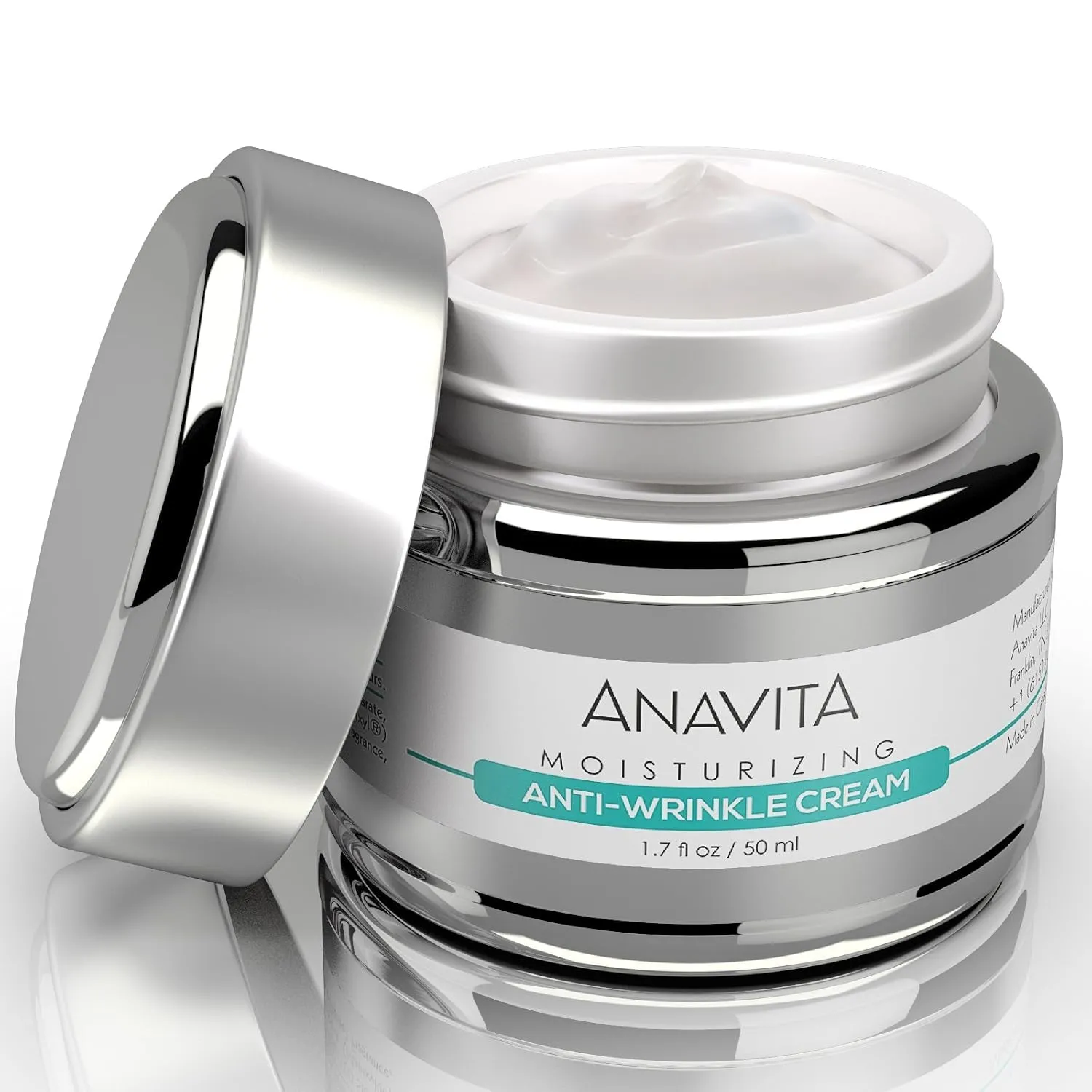 Moisturizing anti Wrinkle anti Aging Cream W/Peptide & Hyaluronic Acid - Day Night - Facial Fine Lines Wrinkles Elasticity Skin Tone - Face Neck Decollete Moisturizer for Women Men 1.7 Fl Oz