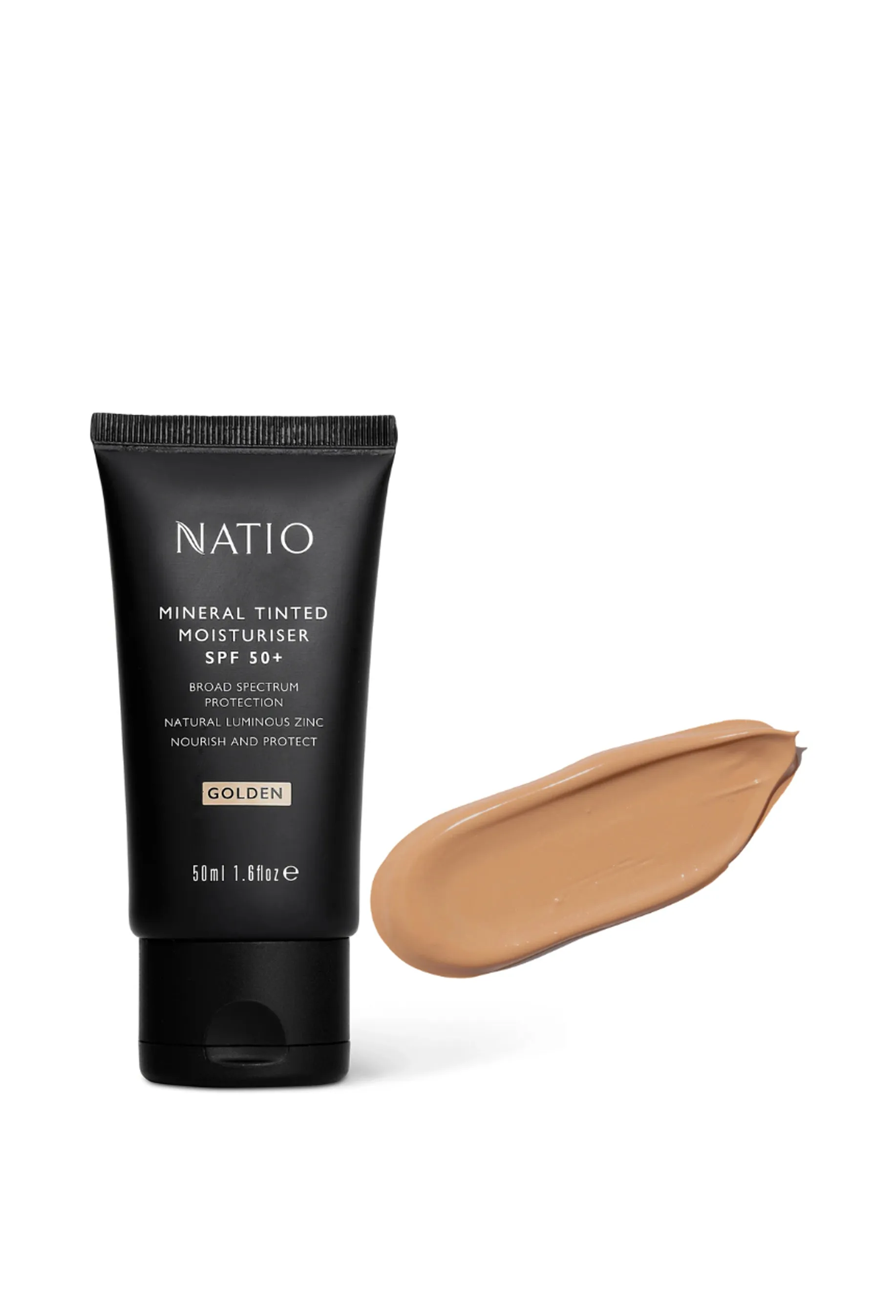NATIO Mineral Tinted Moisturiser SPF50  Golden