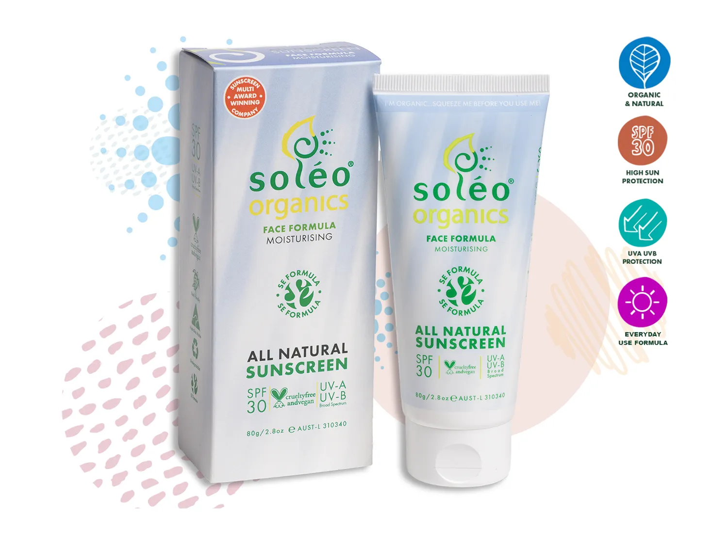 Natural Face Moisturising Sunscreen