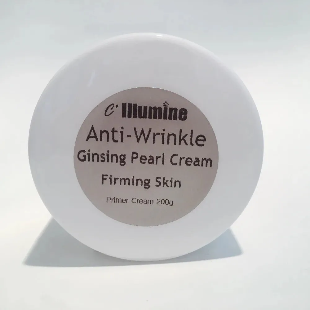 Natural Foundation Makeup primer Ginseng White Pearl Day Cream Cheese Pearl Cream Whitening Freckle  Skin Care Products 200g