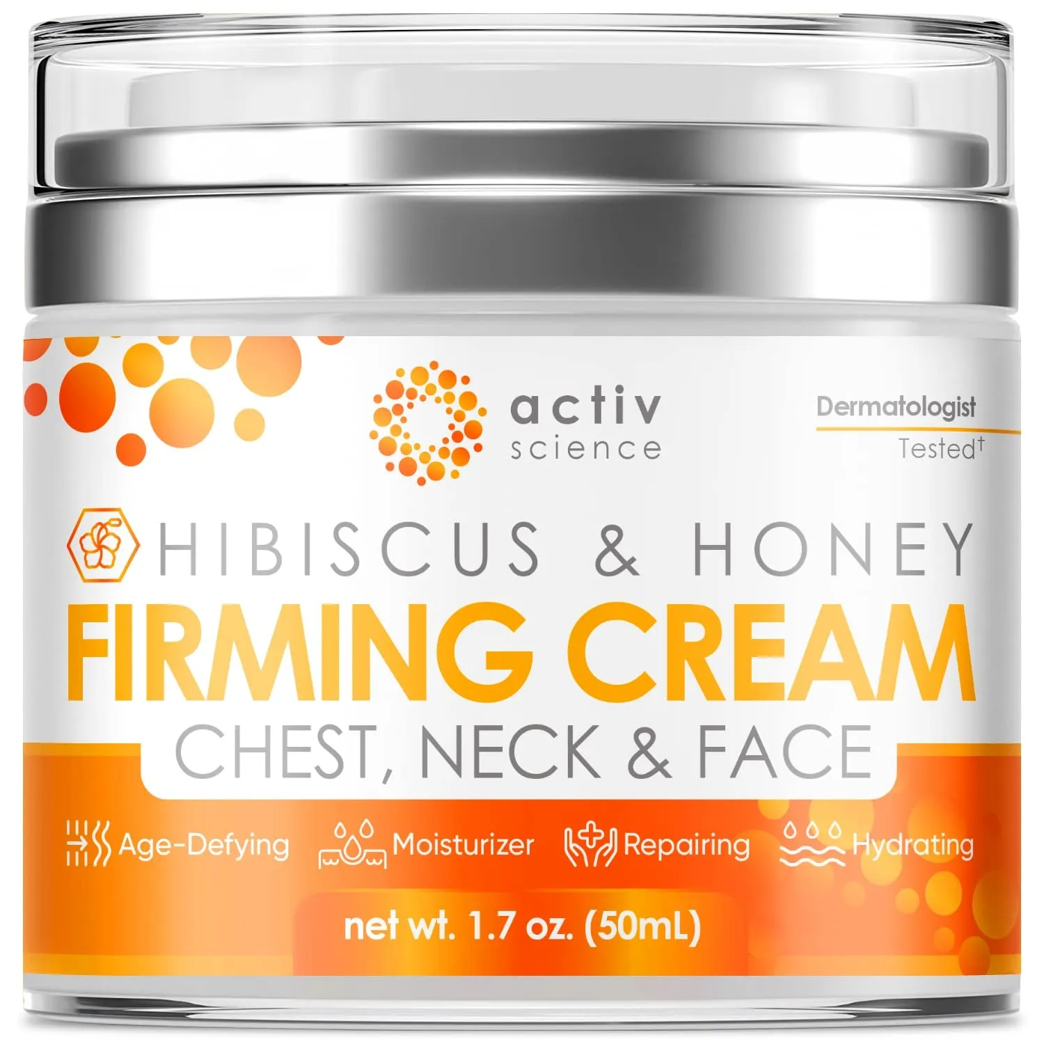 Neck Firming Cream - Natural Anti-Aging Facial Moisturizer with Retinol Collagen & Hyaluronic Acid - Day & Night Anti-Wrinkle Cream - Firming, Hydrating Face Cream