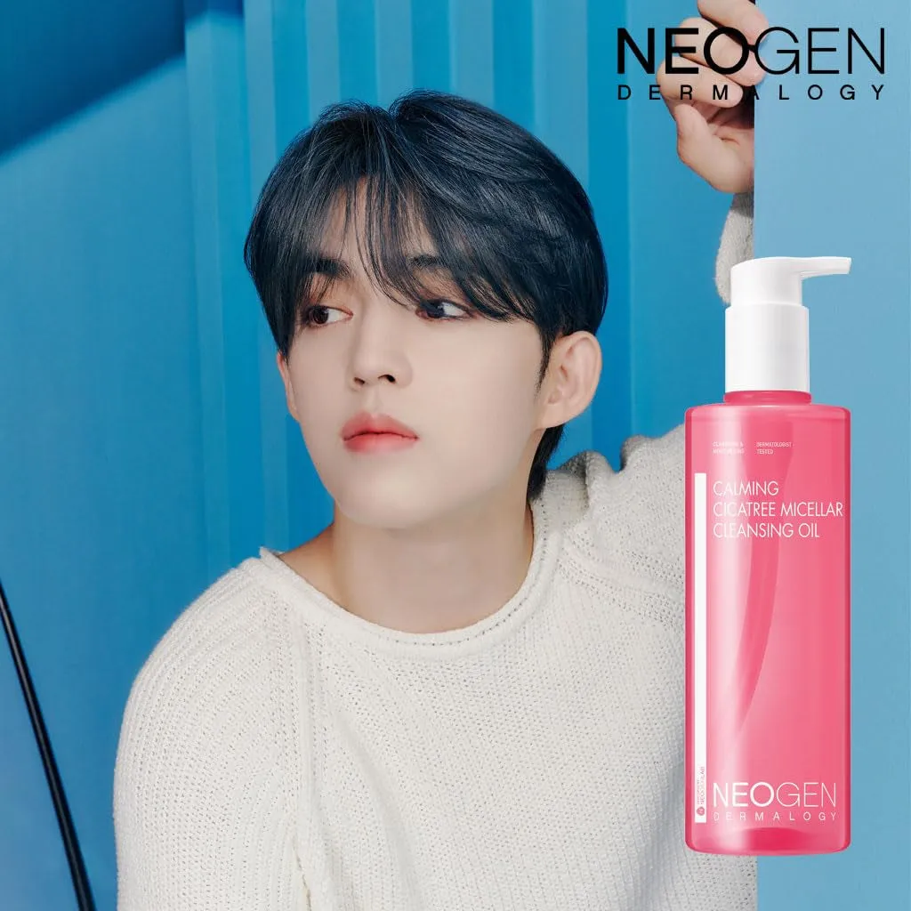 NEOGEN Calming Cleansing Oil Cica Tree Micellar 10.14Fl.Oz(300Ml) - Cleansing Oil for Sensitive Skin/Korean Skin Care/K-Beauty