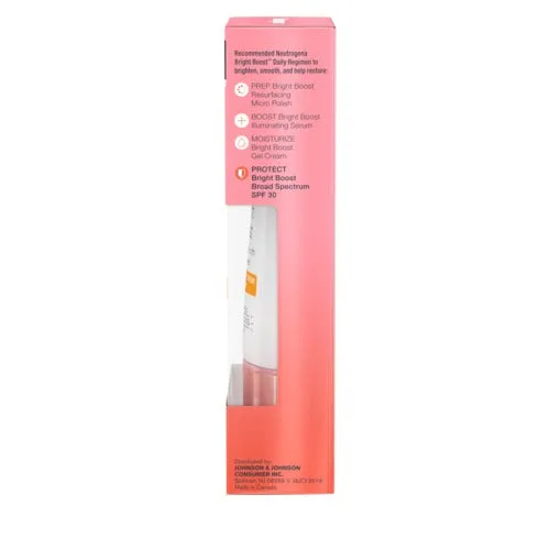 Neutrogena Bright Boost Face Moisturizer, SPF 30 Sunscreen, 1 Fl Oz
