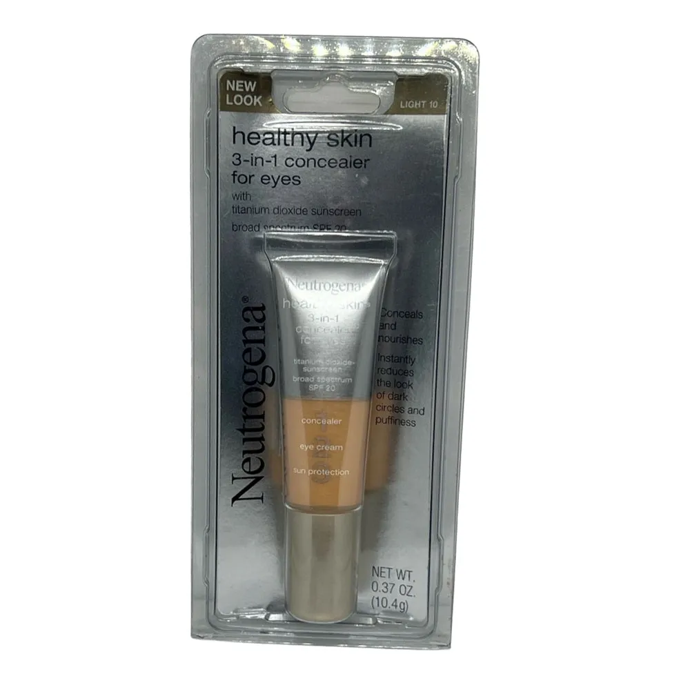 Neutrogena Healthy Skin 3-In-1 Concealer For Eyes Broad Spectrum Spf 20, Light 10