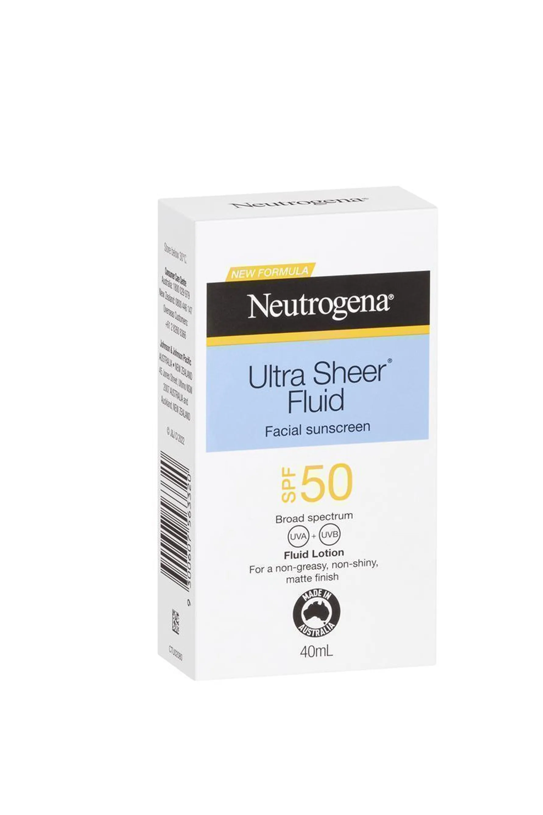 NEUTROGENA Ultra Sheer Face Fluid SPF50 40ml
