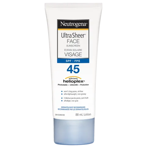 Neutrogena Ultra Sheer Face Sunscreen SPF45 88ml