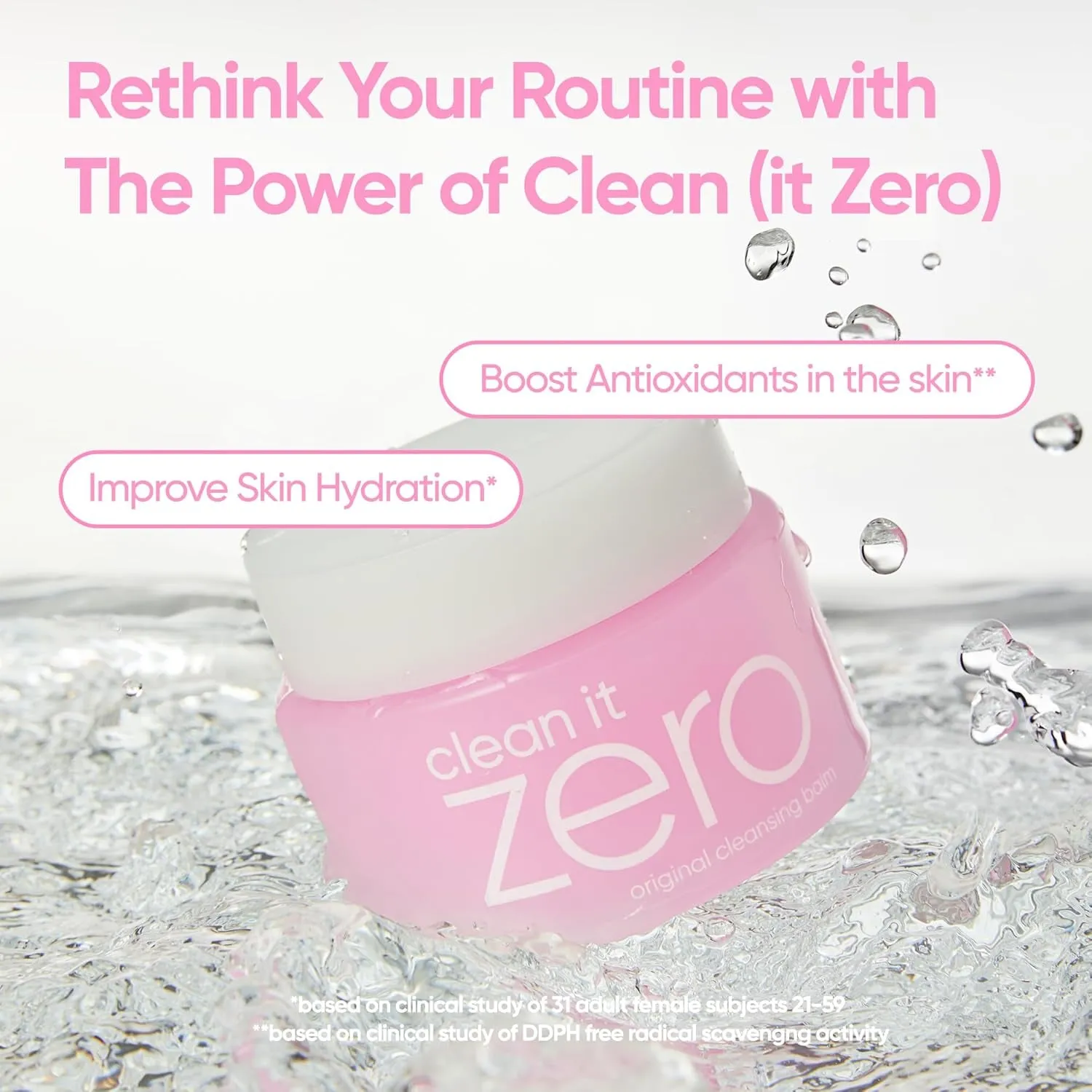 NEW Clean It Zero Original Cleansing Balm Makeup Remover, Balm to Oil, Double Cleanse, Face Wash, 2 Sizes