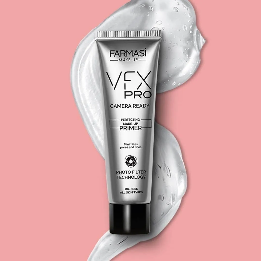 NEW FARMASI VFX Pro Camera Ready Primer Makeup, Smoothing Face Primer, Evens the Appearance of Skin Tone & Redness, Hydrates & Improves Makeup Wear, Lightweight Long Lasting Coverage, 0.85 fl.oz / 25 ml