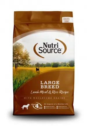 NutriSource Large Breed Adult Lamb Meal & Rice Formula Dry Dog Food