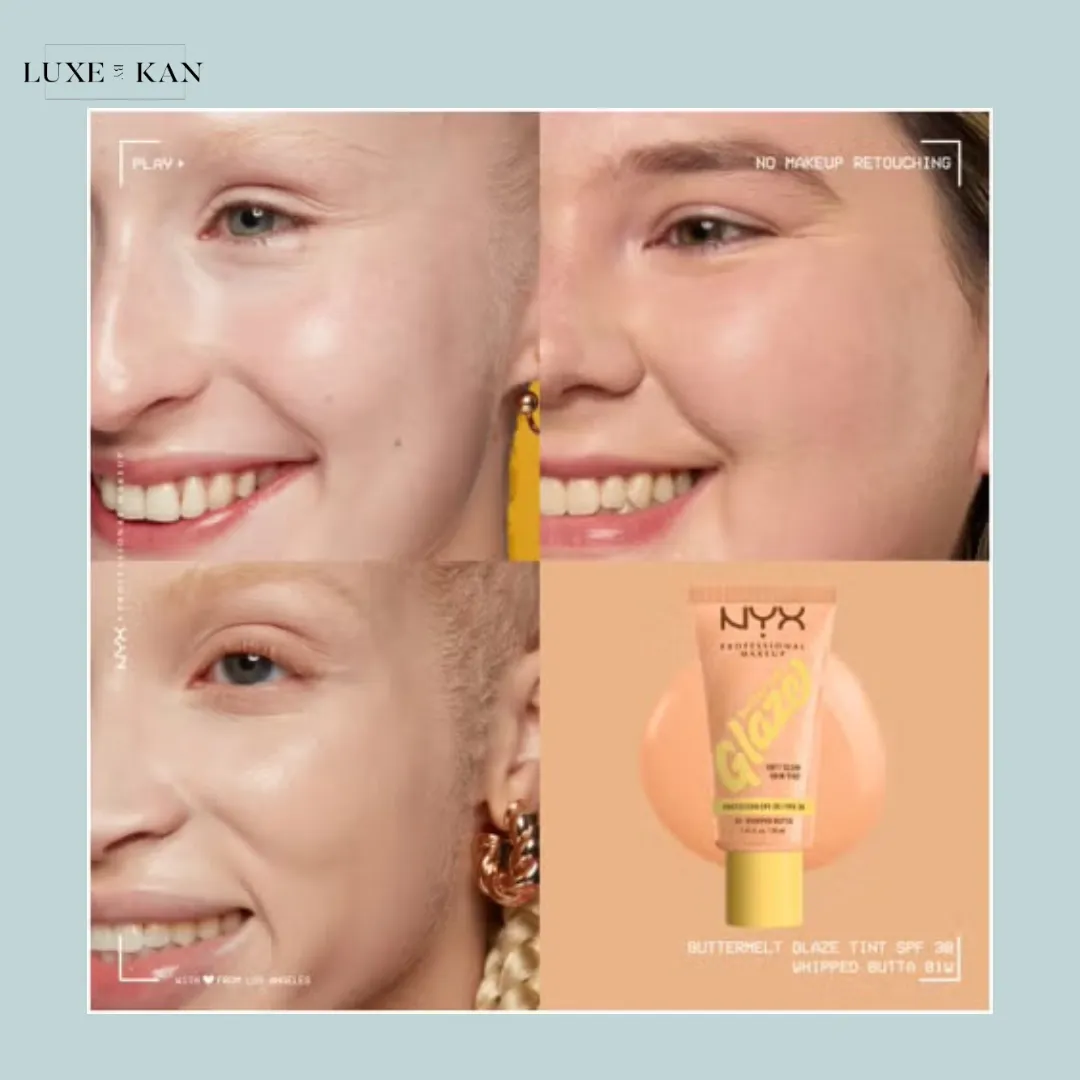 NYX Professional Makeup Buttermelt Glaze Soft Glow Skin Tint   SPF/FPS 30 Foundation (Various Shades)