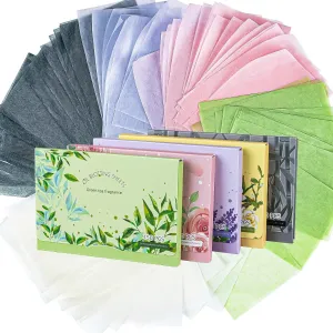 Oil Blotting Sheets for Face -  5 Scents,750 Counts Oil Absorbing Sheets Blotting Paper for Oily Control Skin Paper,Must Have Face Oil Sheets Premium Bamboo Charcoal Blotter Paper for Women