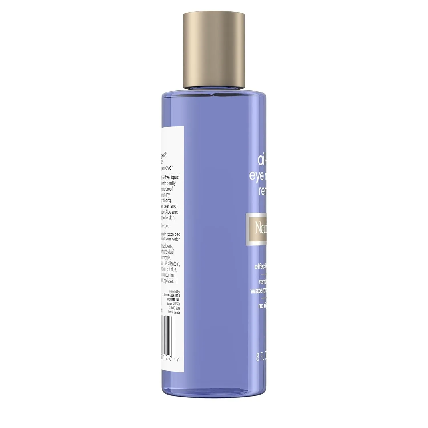 Oil-Free Eye Makeup Remover & Cleanser, Gentle & Non-Greasy Makeup Remover for Waterproof Mascara, 8 Fl. Oz, 2 Pack