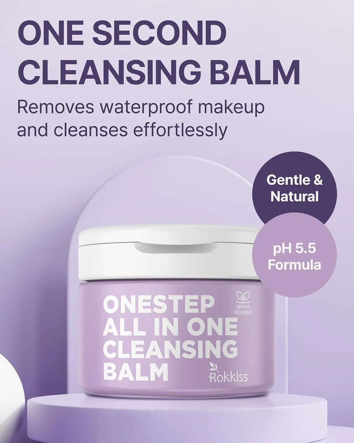 One-Step Cleansing Balm (5.1Fl Oz) - Ph-Balanced Gentle Daily Facial Cleansing and Makeup Remover. Shea Butter, Grapefruit and Peach Extracts.