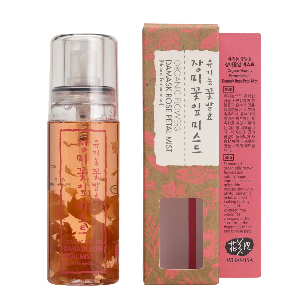Organic Flowers Damask Rose Petal Mist