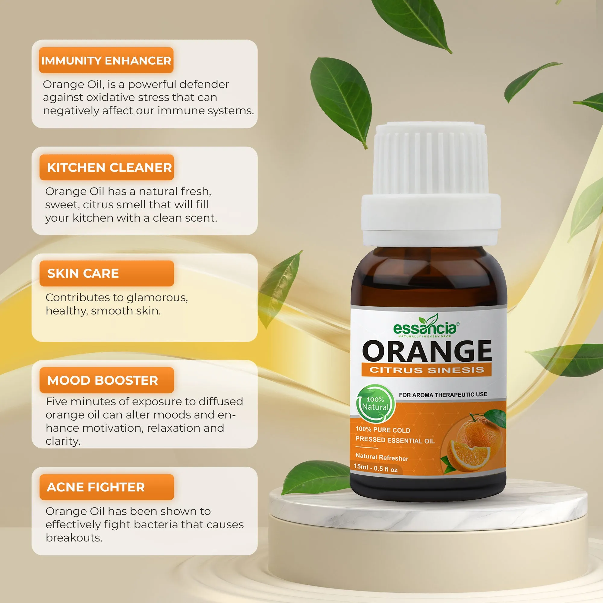 Pack of 10 Essential & Carrier Oils (Tea Tree, Lavender, Orange, Peppermint, Eucalyptus, Rosemary & Jojoba, Argan, Avocado, Rosehip)