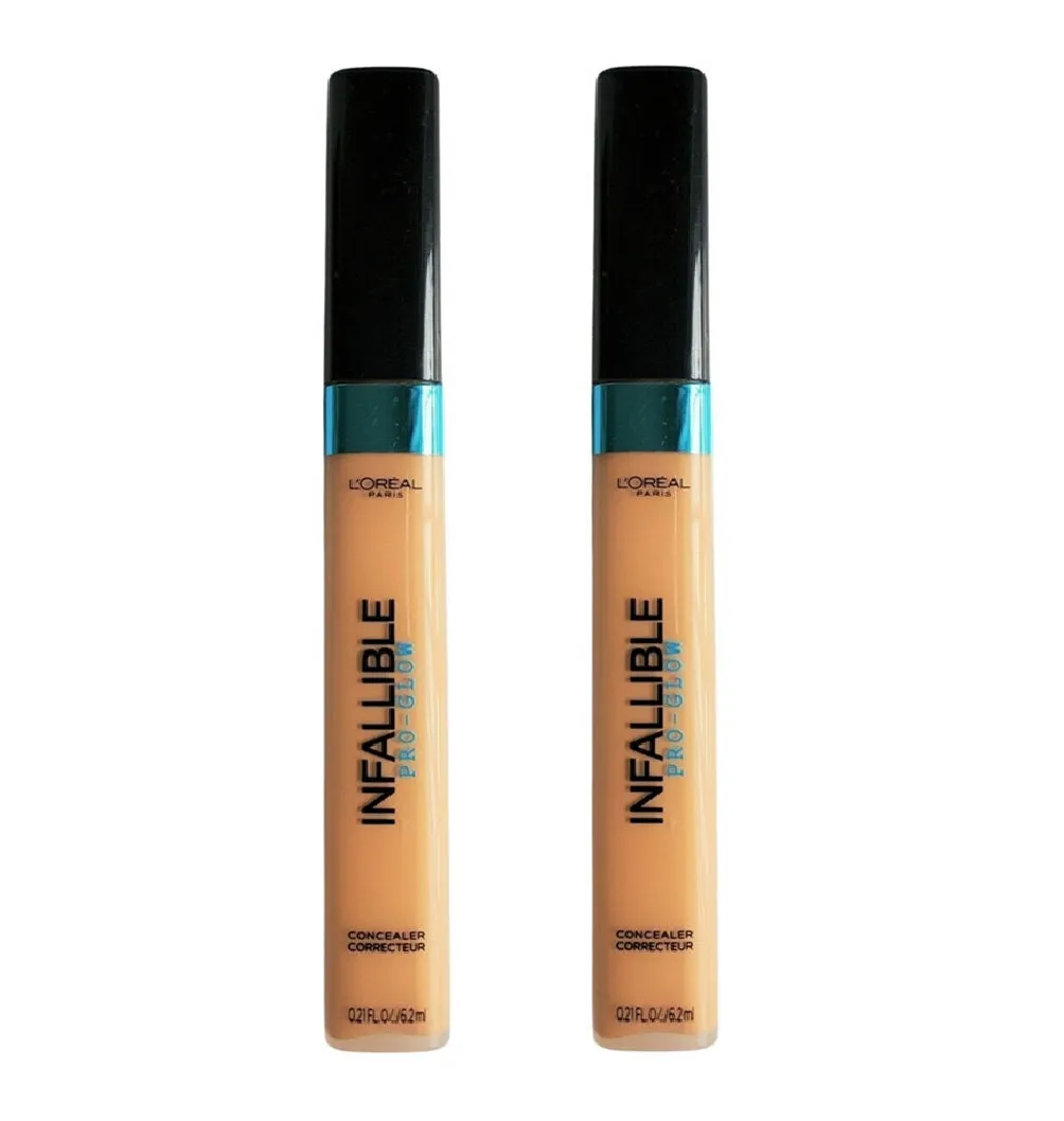 Pack of 2 L'Oreal Paris Infallible Pro-Glow Concealer, Natural Beige # 04